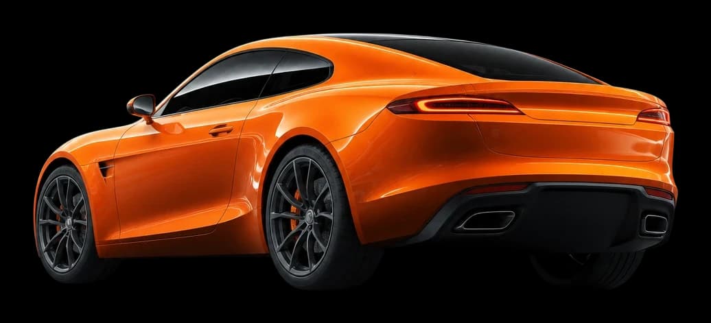 Orange sports coupe